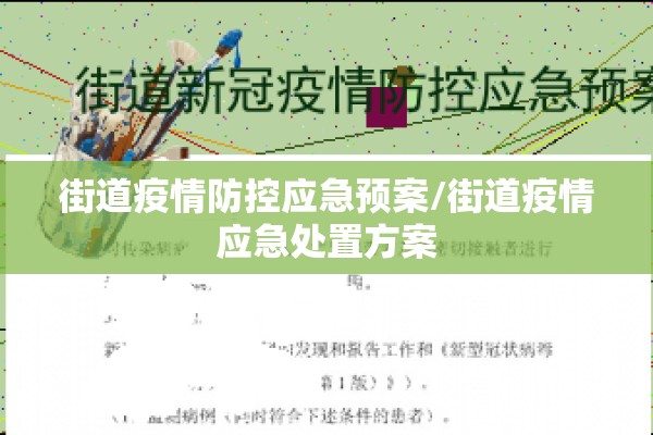 街道疫情防控应急预案/街道疫情应急处置方案 街道疫情防控应急预案/街道疫情应急处置方案