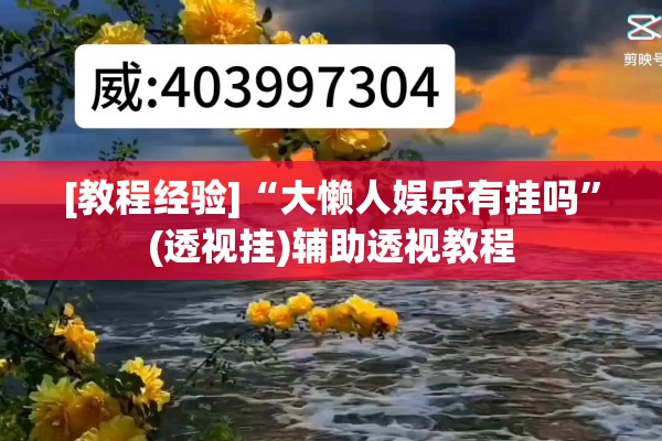 [教程经验]“大懒人娱乐有挂吗”(透视挂)辅助透视教程