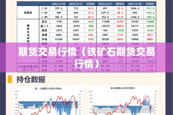 期货交易行情(铁矿石期货交易行情) 期货交易行情(铁矿石期货交易行情)