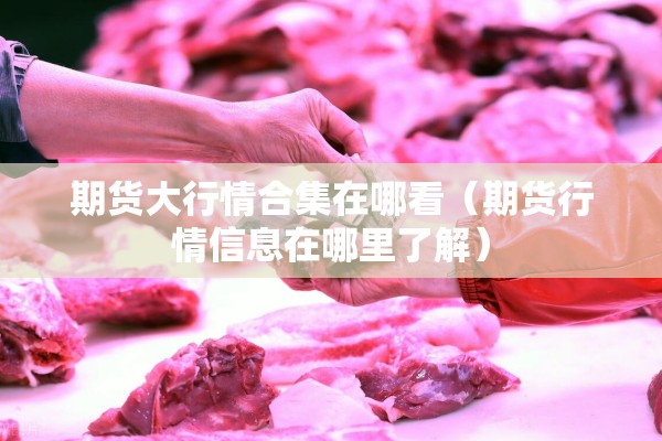 期货大行情合集在哪看(期货行情信息在哪里了解) 期货大行情合集在哪看(期货行情信息在哪里了解)