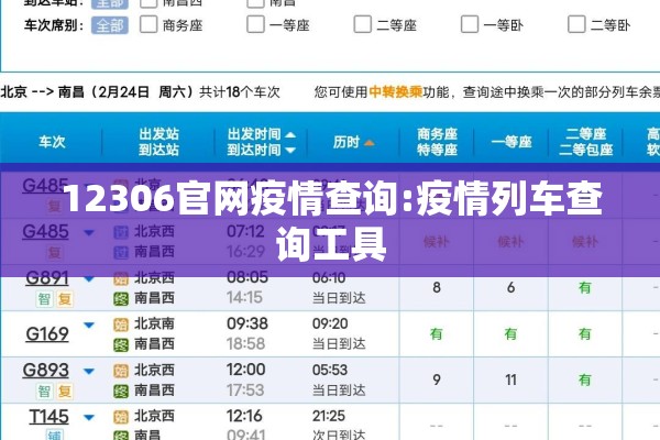 12306官网疫情查询:疫情列车查询工具 12306官网疫情查询:疫情列车查询工具