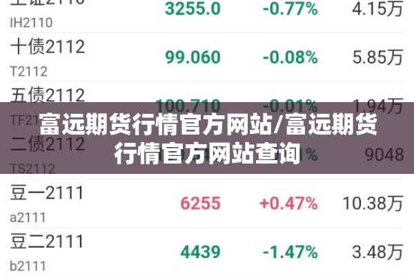 富远期货行情官方网站/富远期货行情官方网站查询 富远期货行情官方网站/富远期货行情官方网站查询