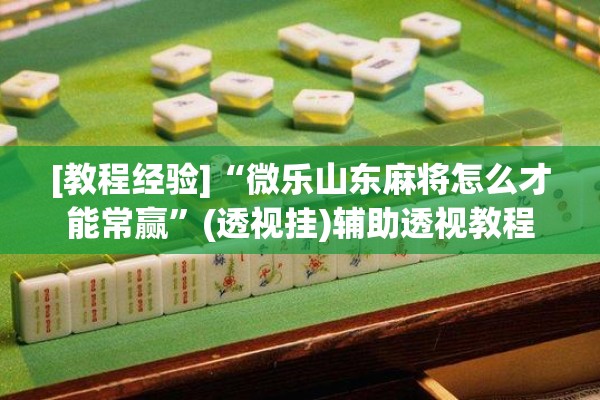 [教程经验]“微乐山东麻将怎么才能常赢”(透视挂)辅助透视教程