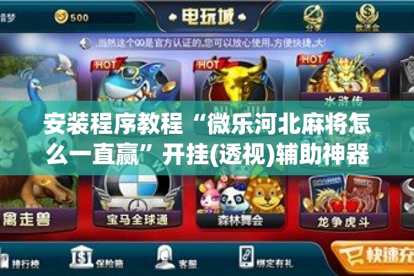 安装程序教程“微乐河北麻将怎么一直赢	”开挂(透视)辅助神器