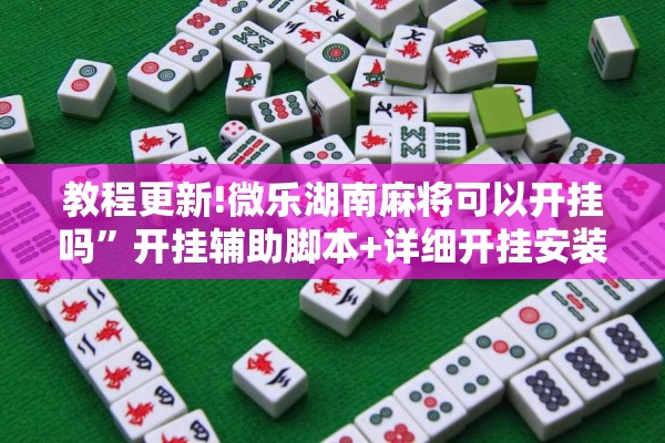 教程更新!微乐湖南麻将可以开挂吗”开挂辅助脚本+详细开挂安装教程