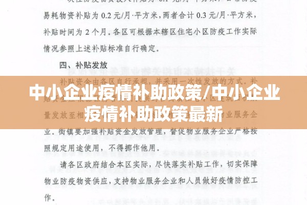 中小企业疫情补助政策/中小企业疫情补助政策最新 中小企业疫情补助政策/中小企业疫情补助政策最新