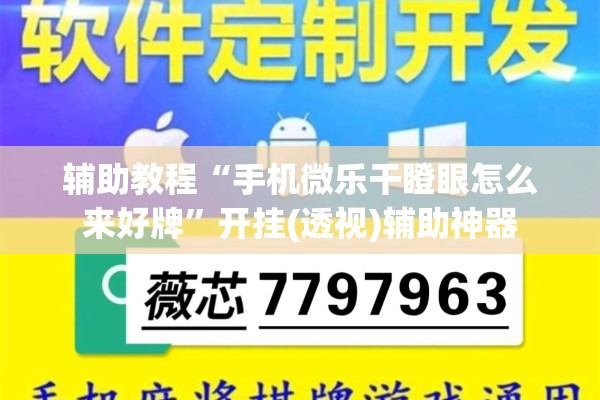 辅助教程“手机微乐干瞪眼怎么来好牌	”开挂(透视)辅助神器