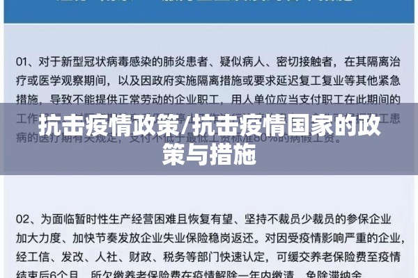 抗击疫情政策/抗击疫情国家的政策与措施