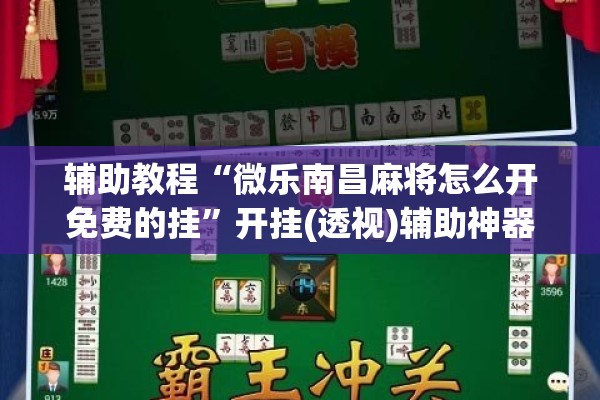 辅助教程“微乐南昌麻将怎么开免费的挂”开挂(透视)辅助神器