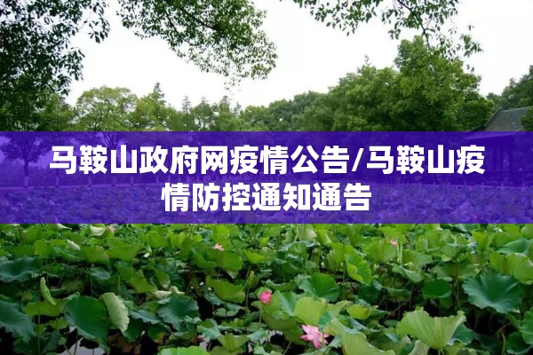 马鞍山政府网疫情公告/马鞍山疫情防控通知通告
