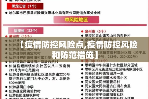 【疫情防控风险点,疫情防控风险和防范措施】 【疫情防控风险点,疫情防控风险和防范措施】