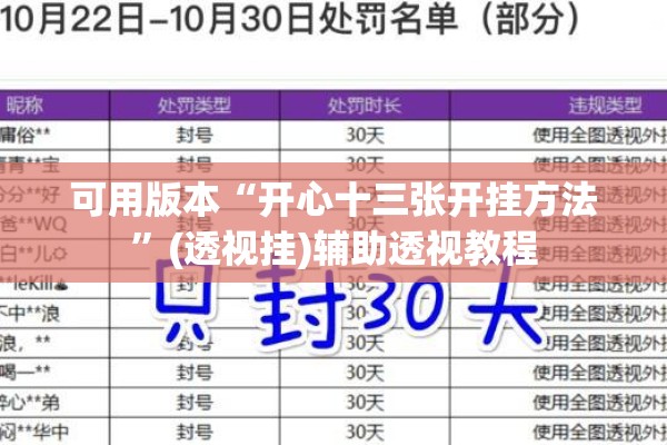 可用版本“开心十三张开挂方法	”(透视挂)辅助透视教程
