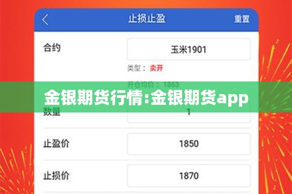 金银期货行情:金银期货app