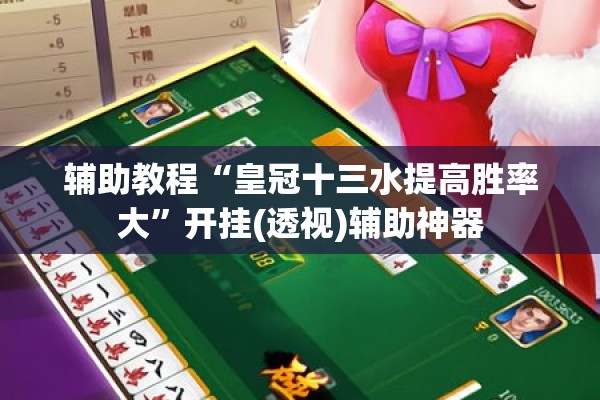 辅助教程“皇冠十三水提高胜率大”开挂(透视)辅助神器