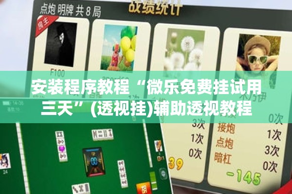 安装程序教程“微乐免费挂试用三天”(透视挂)辅助透视教程