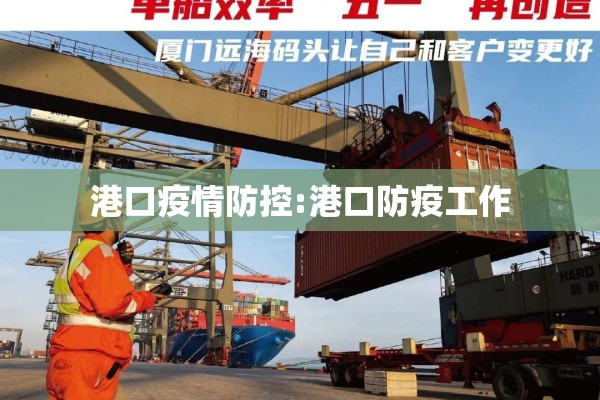 港口疫情防控:港口防疫工作