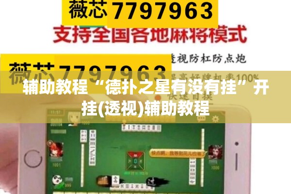 辅助教程“德扑之星有没有挂”开挂(透视)辅助教程