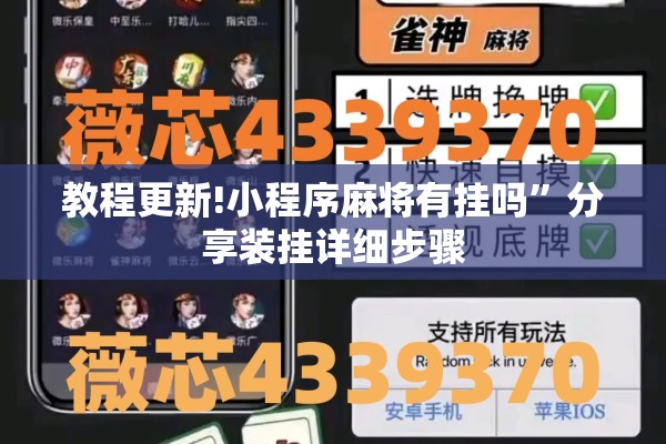 教程更新!小程序麻将有挂吗”分享装挂详细步骤