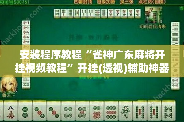 安装程序教程“雀神广东麻将开挂视频教程”开挂(透视)辅助神器
