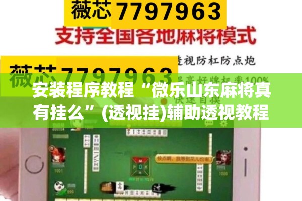 安装程序教程“微乐山东麻将真有挂么	”(透视挂)辅助透视教程