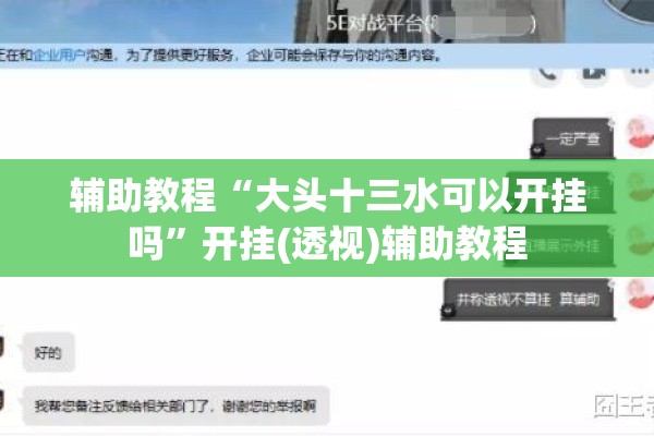 辅助教程“大头十三水可以开挂吗	”开挂(透视)辅助教程