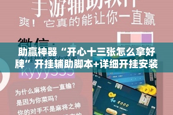 助赢神器“开心十三张怎么拿好牌”开挂辅助脚本+详细开挂安装教程