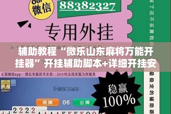 辅助教程“微乐山东麻将万能开挂器”开挂辅助脚本+详细开挂安装教程