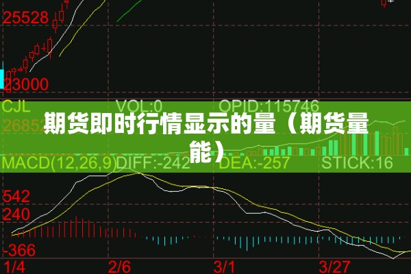 期货即时行情显示的量（期货量能）
