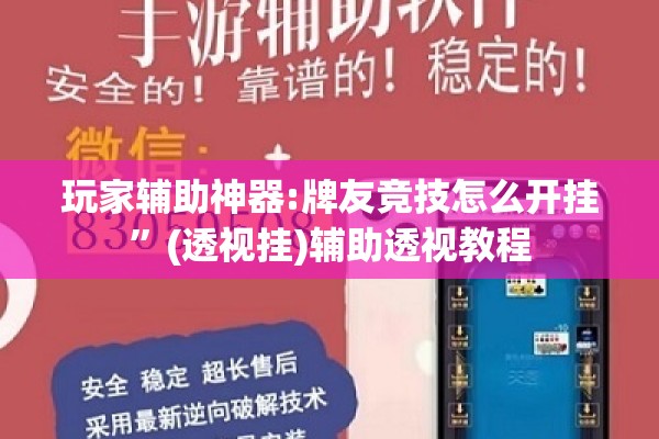 玩家辅助神器:牌友竞技怎么开挂”(透视挂)辅助透视教程