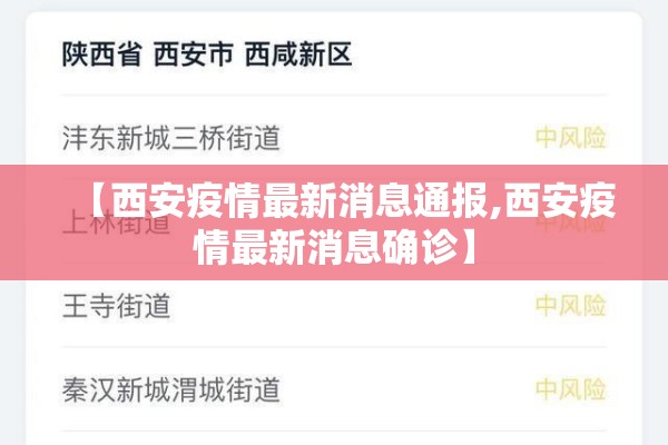【西安疫情最新消息通报,西安疫情最新消息确诊】 【西安疫情最新消息通报,西安疫情最新消息确诊】