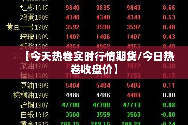 【今天热卷实时行情期货/今日热卷收盘价】