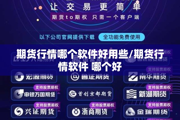 期货行情哪个软件好用些/期货行情软件 哪个好 期货行情哪个软件好用些/期货行情软件 哪个好