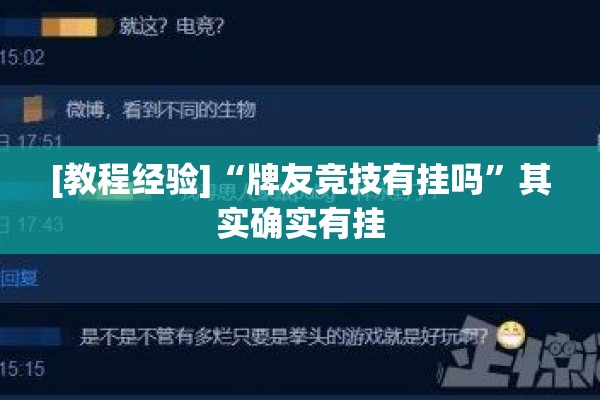 [教程经验]“牌友竞技有挂吗”其实确实有挂