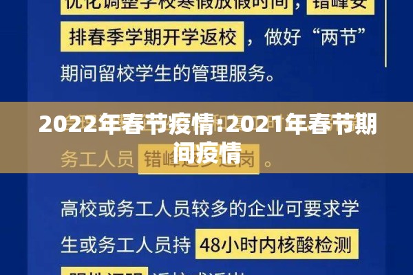 2022年春节疫情:2021年春节期间疫情