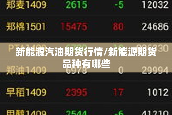 新能源汽油期货行情/新能源期货品种有哪些