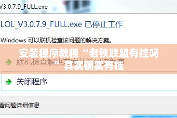 安装程序教程“老铁联盟有挂吗	”其实确实有挂