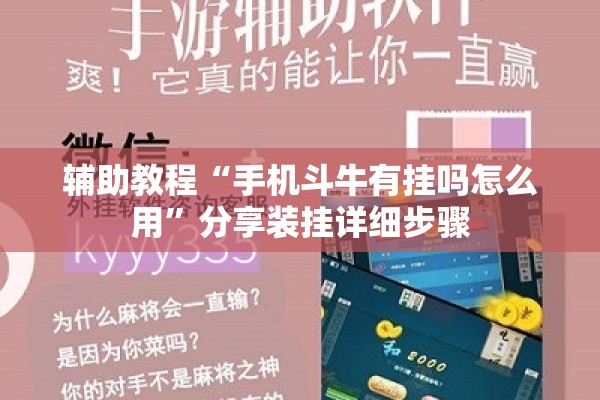 辅助教程“手机斗牛有挂吗怎么用	”分享装挂详细步骤