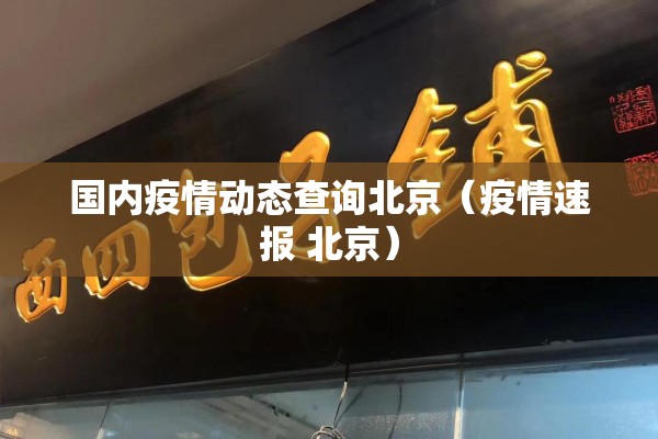 国内疫情动态查询北京（疫情速报 北京）