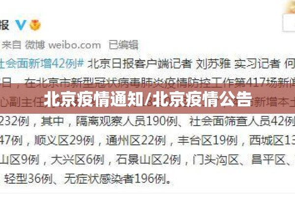 北京疫情通知/北京疫情公告 北京疫情通知/北京疫情公告