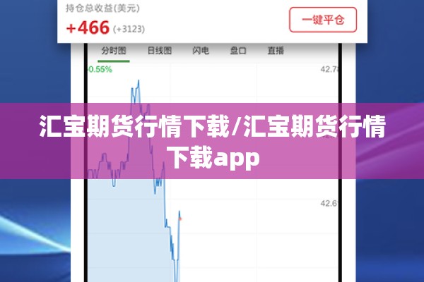 汇宝期货行情下载/汇宝期货行情下载app