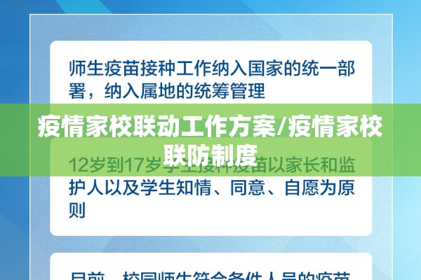 疫情家校联动工作方案/疫情家校联防制度