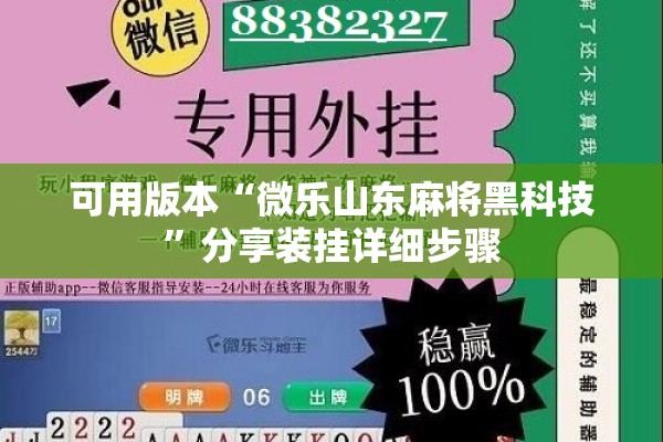可用版本“微乐山东麻将黑科技	”分享装挂详细步骤