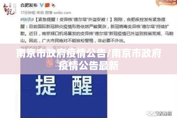 南京市政府疫情公告/南京市政府疫情公告最新