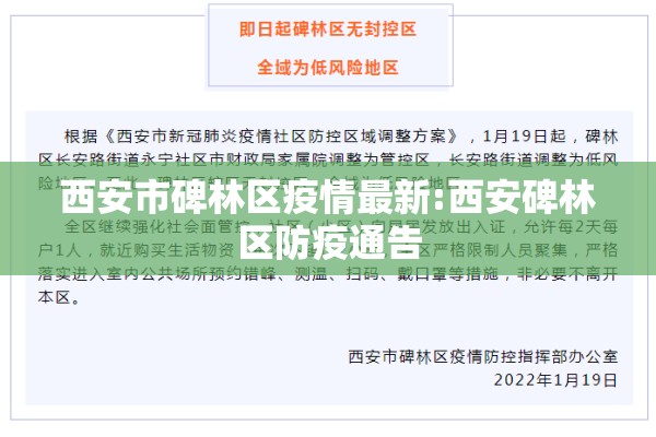 西安市碑林区疫情最新:西安碑林区防疫通告 西安市碑林区疫情最新:西安碑林区防疫通告