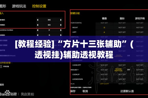 [教程经验]“方片十三张辅助”(透视挂)辅助透视教程