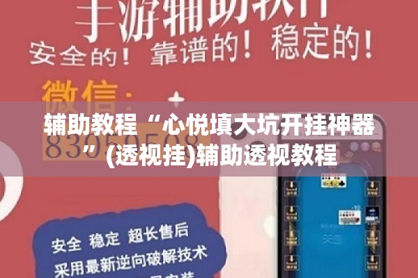辅助教程“心悦填大坑开挂神器	”(透视挂)辅助透视教程
