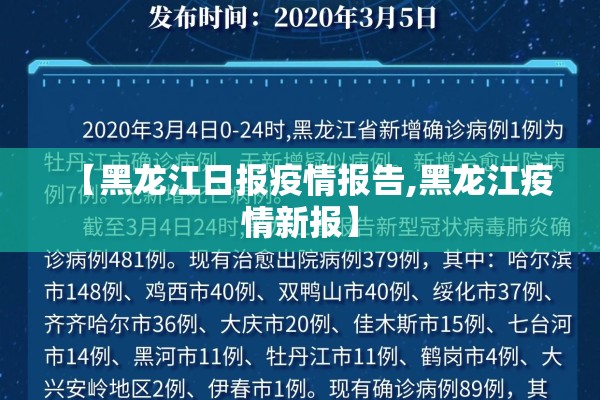 【黑龙江日报疫情报告,黑龙江疫情新报】