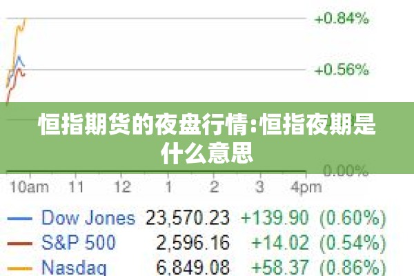 恒指期货的夜盘行情:恒指夜期是什么意思