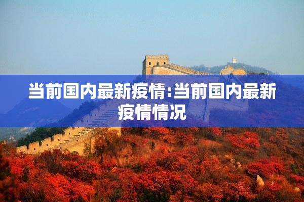 当前国内最新疫情:当前国内最新疫情情况