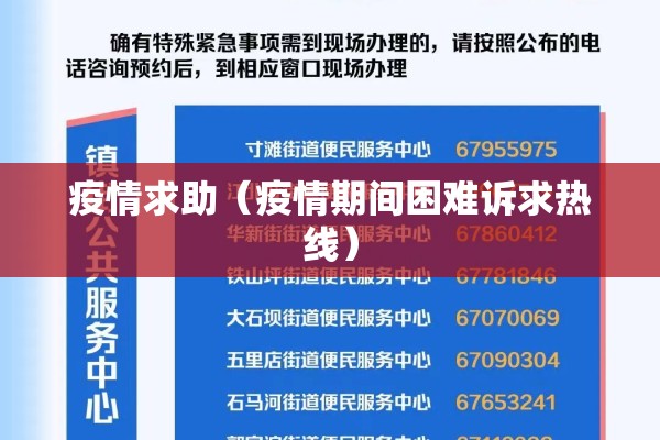 疫情求助（疫情期间困难诉求热线）
